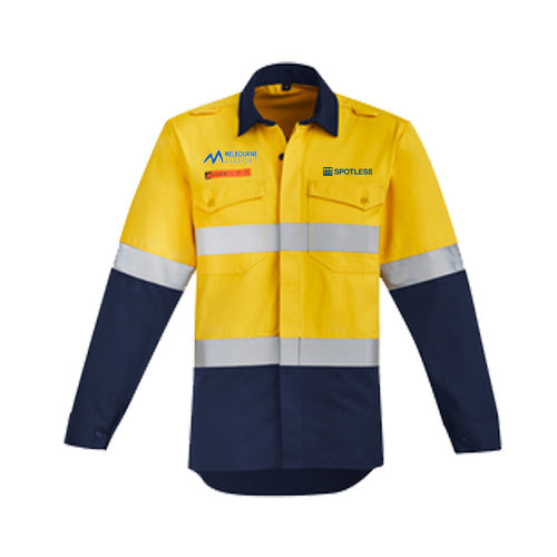 HRC 2 Open Front Shirt - Yellow-Navy