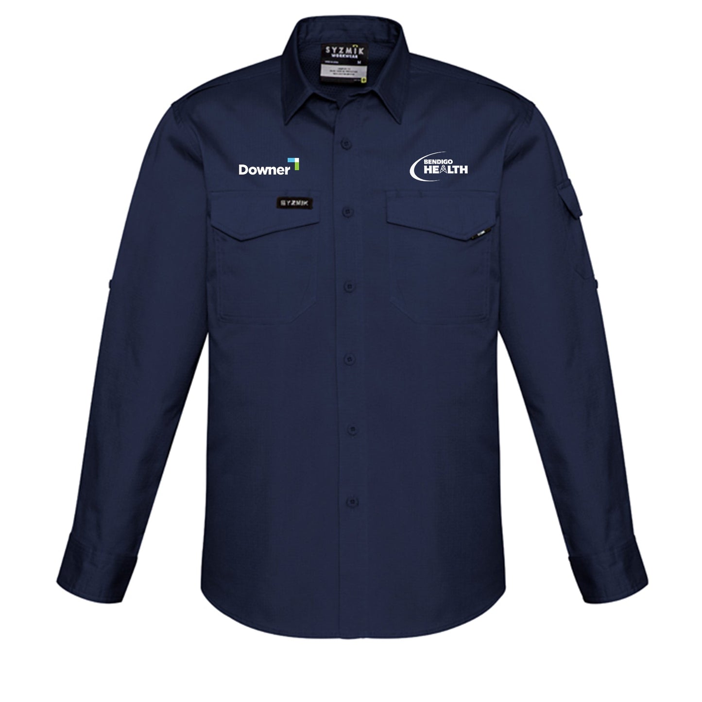 Mens Rugged Cooling L-S Shirt - NAVY