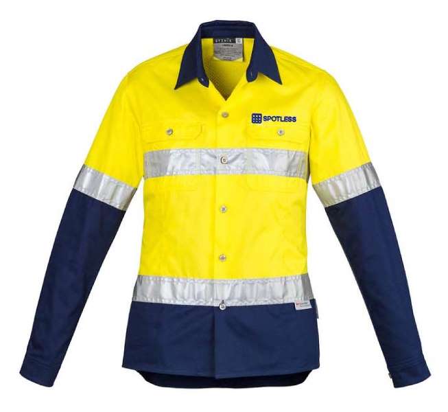D-N Womens Hooped Shirt - Yellow-Navy