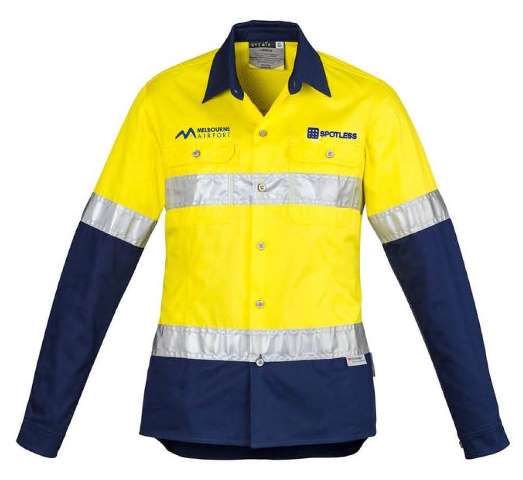D-N Womens Hooped Shirt - Yellow-Navy