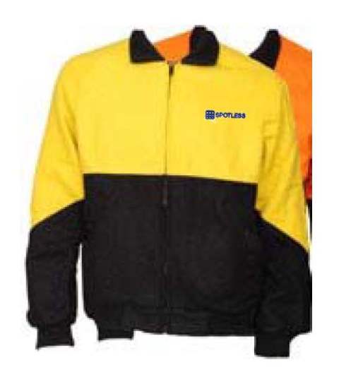 Bluey Bomber Hi Vis Jkt - Yellow-Navy