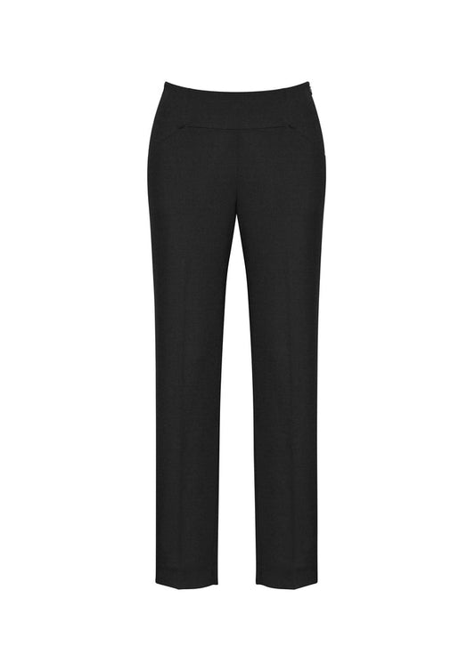 Ladies Bandless Slim Leg Pant - BLACK