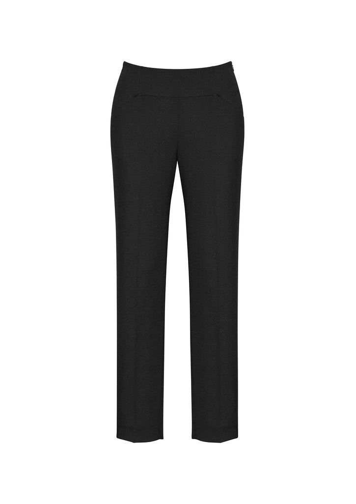 Ladies Bandless Slim Leg Pant - BLACK