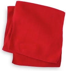 SCARF POLYESTER 140X30  - RED