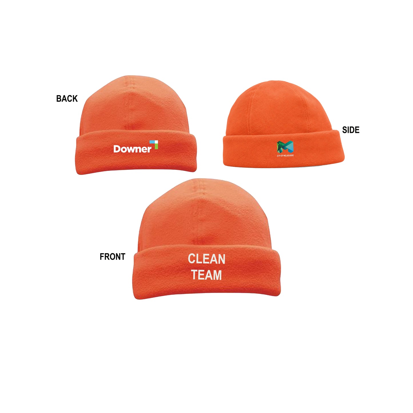 Luminescent Safety Beanie - ORANGE