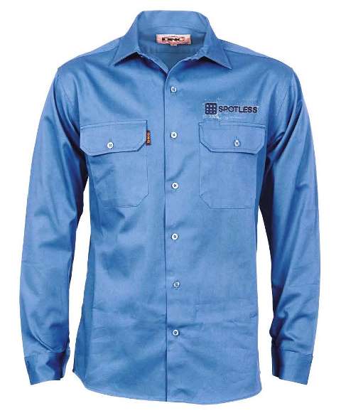 Tradie Shirt L-S MENS - SKY