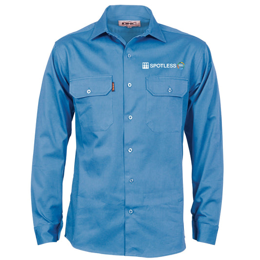 Mens L-wT Tradies Shirt        - SKY