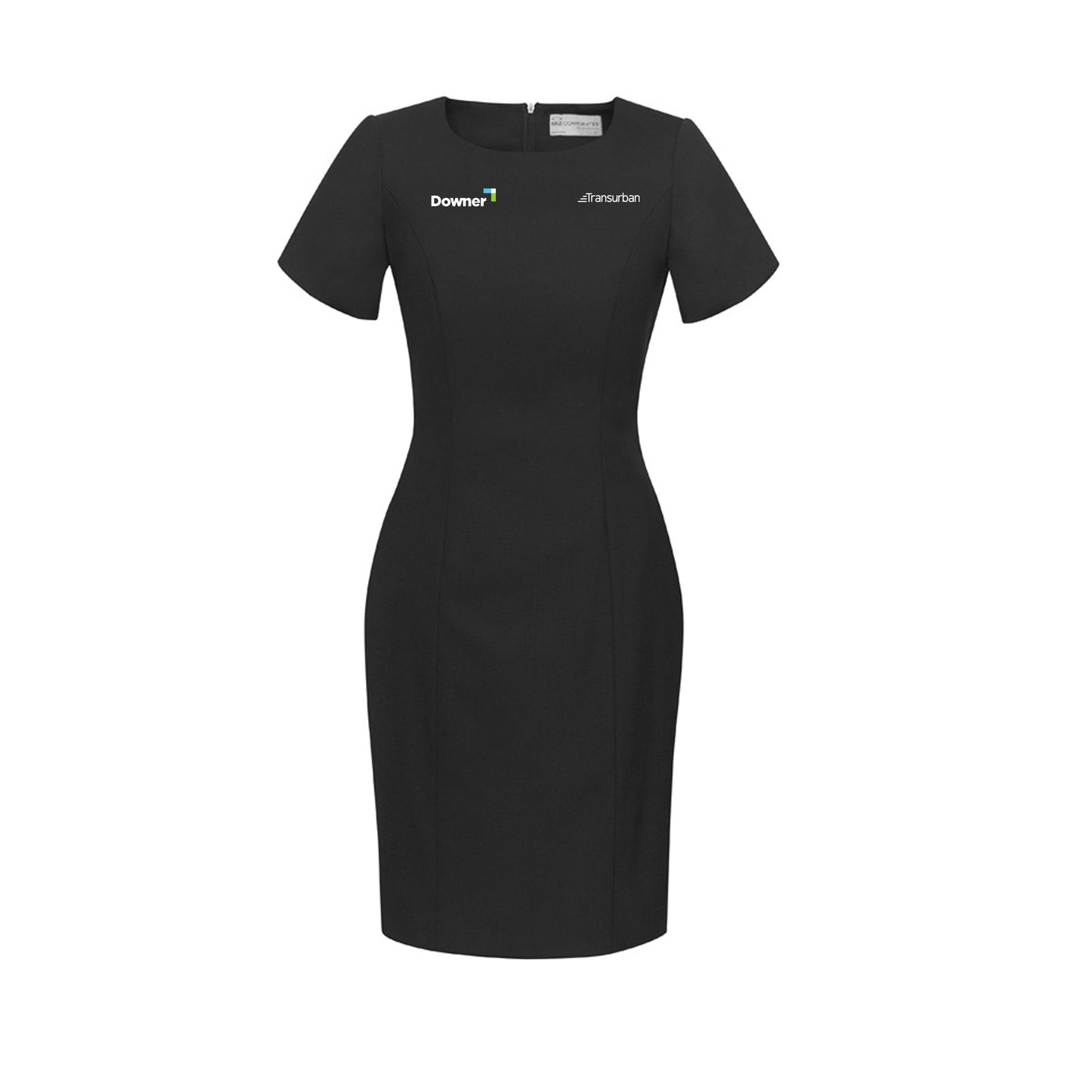 Womens Comfort Wool Stretch S/S Dress - BLACK