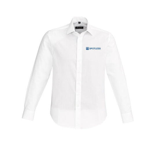 Hudson Mens L-S Shirt          - WHITE