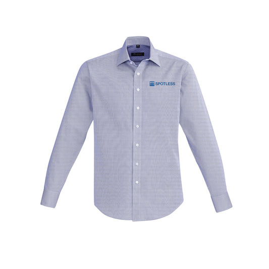 Hudson Mens L-S Shirt          - Patriot Blue