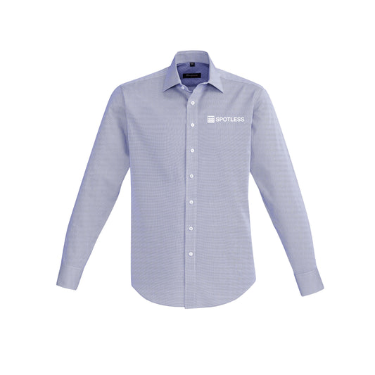 Hudson Mens L-S Shirt          - Patriot Blue