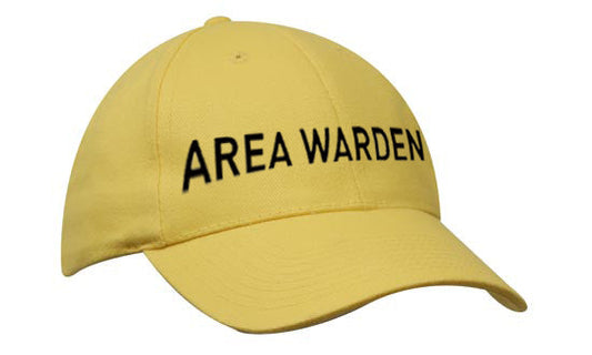 Brushed Heavy Cotton Cap - Yellow