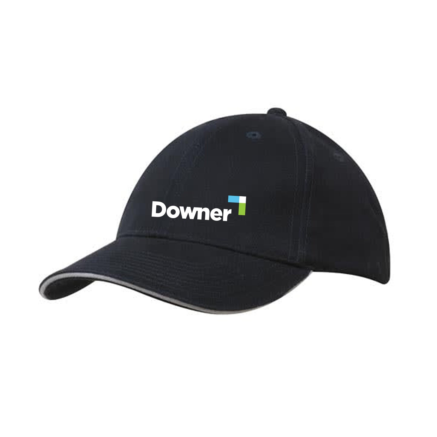 CAP COTTON S'WICH TRIM - BLACK