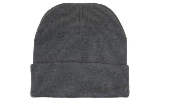 Beanie Roll Up Acrylic - CHARCOAL