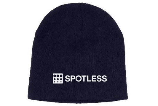 ROLLED DOWN ACRYLIC BEANIE - NAVY