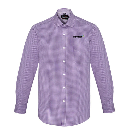 Mens Newport Long Sleeve Shirt - PURPLE REIGN