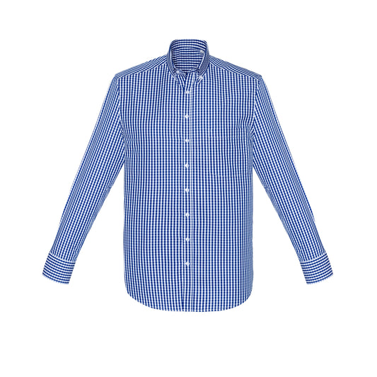 Mens Springfield Long Sleeve Shirt - FRENCH NAVY