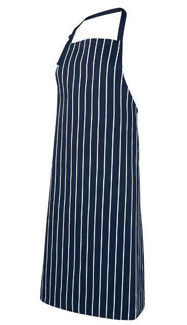Apron Bib Striped - NAVY-WHITE