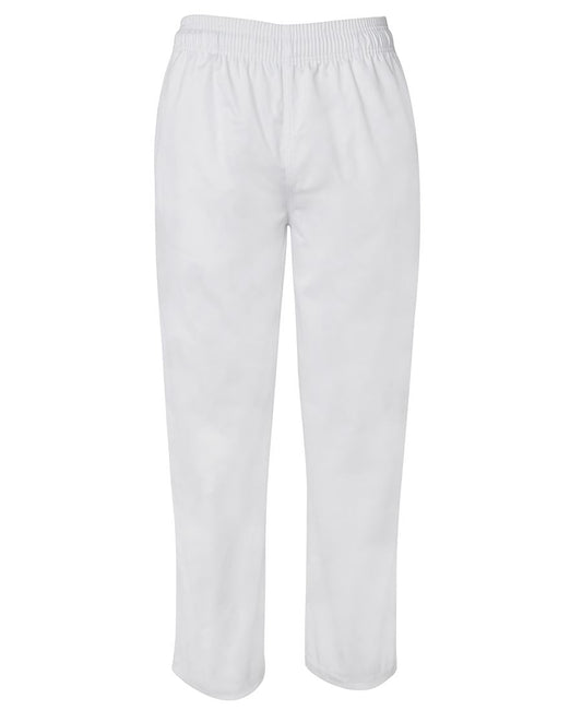 Mens Chef Pant Elasticated - WHITE