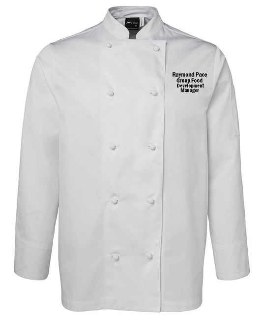 CHEFS JACKET L-S - WHITE
