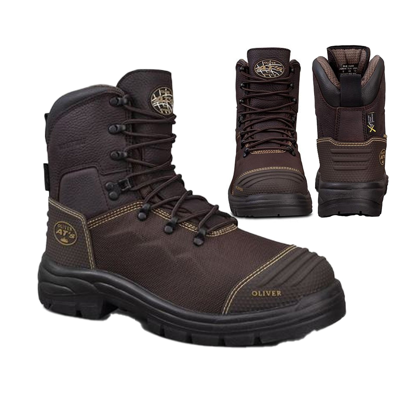 Oliver 150mm Lace-up Boot - BROWN
