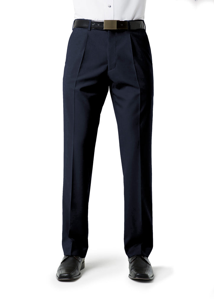 Mens Classic Pleat Pant - NAVY
