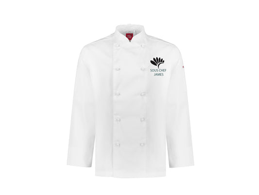Al Dente Mens Chef Jacket          - WHITE