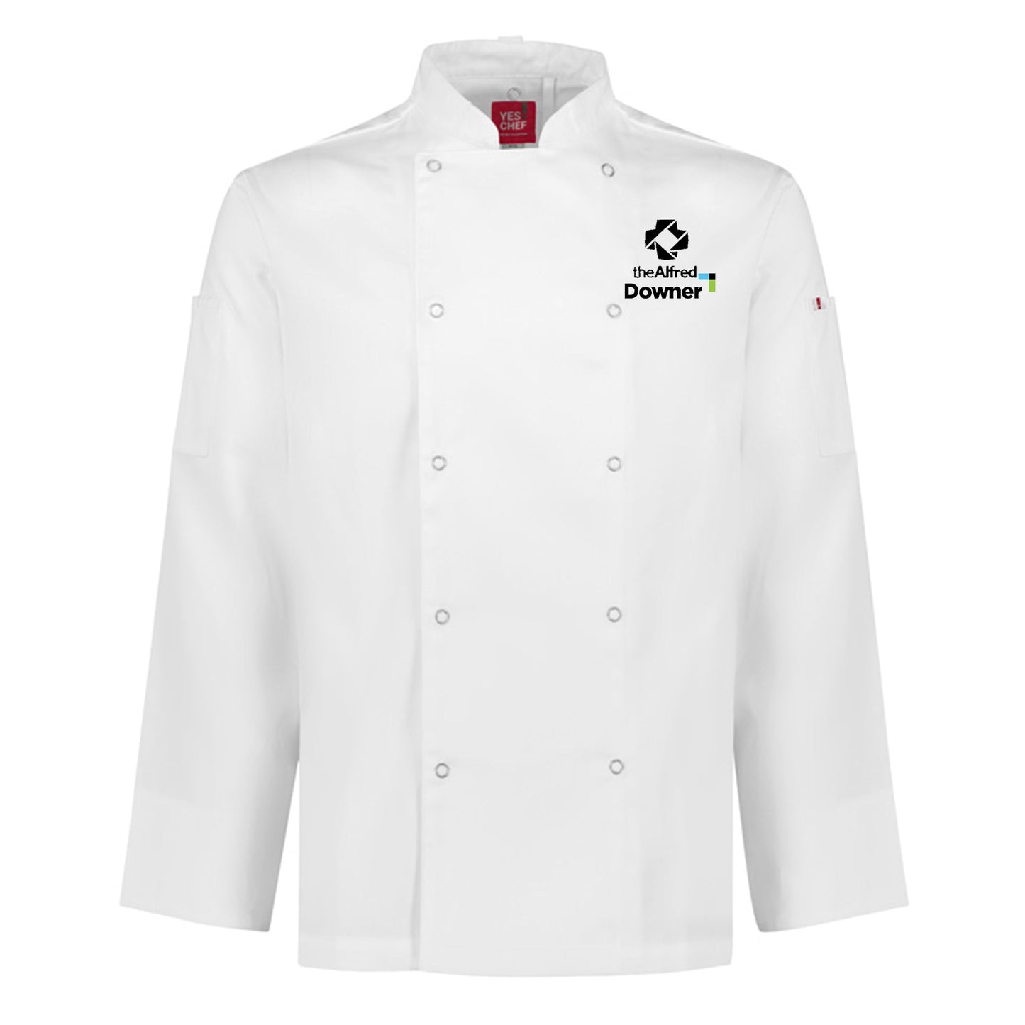 ZEST MENS L/S CHEF JACKET - WHITE