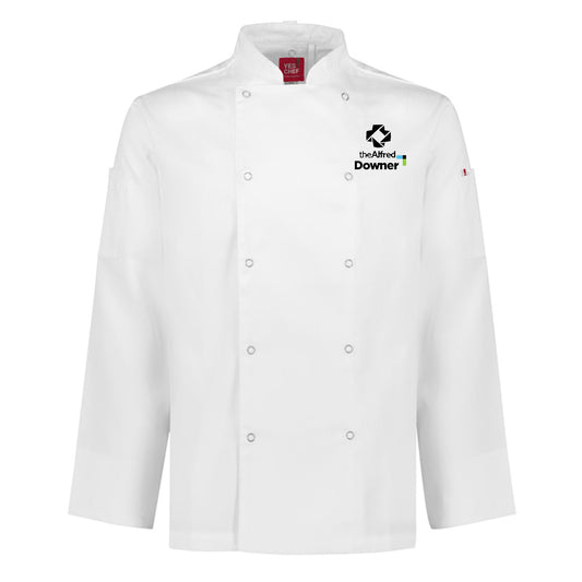 ZEST MENS L/S CHEF JACKET - WHITE