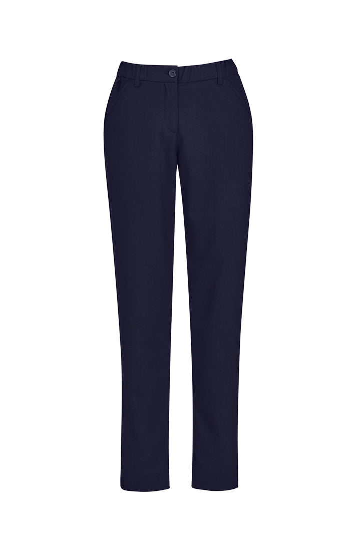 COMF WAIST Ladies Slim Pant    - NAVY