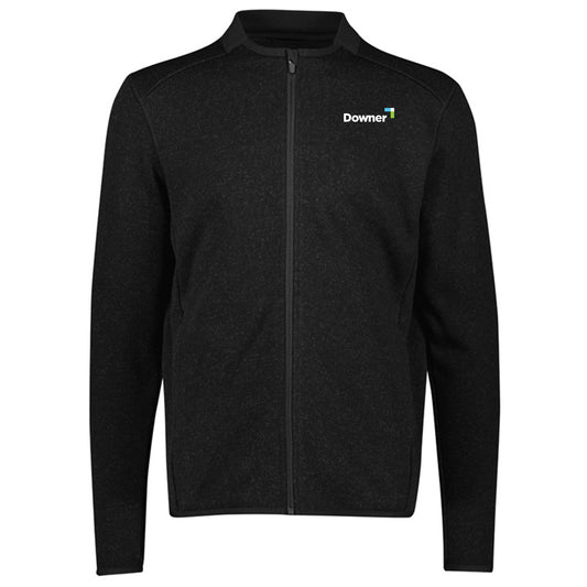 Nova Mens Zip Front Jumper - Black Marle