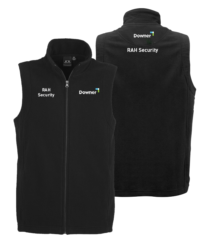 PLAIN MENS VEST  - BLACK