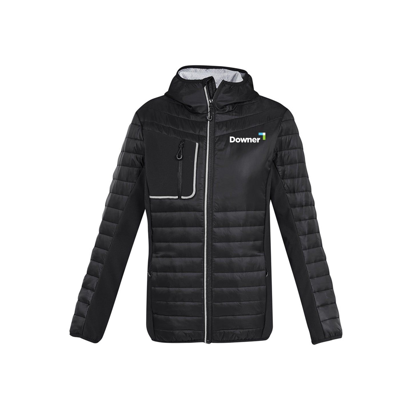 PATROL U Hybrid Puffer Jkt     - Black/Silver