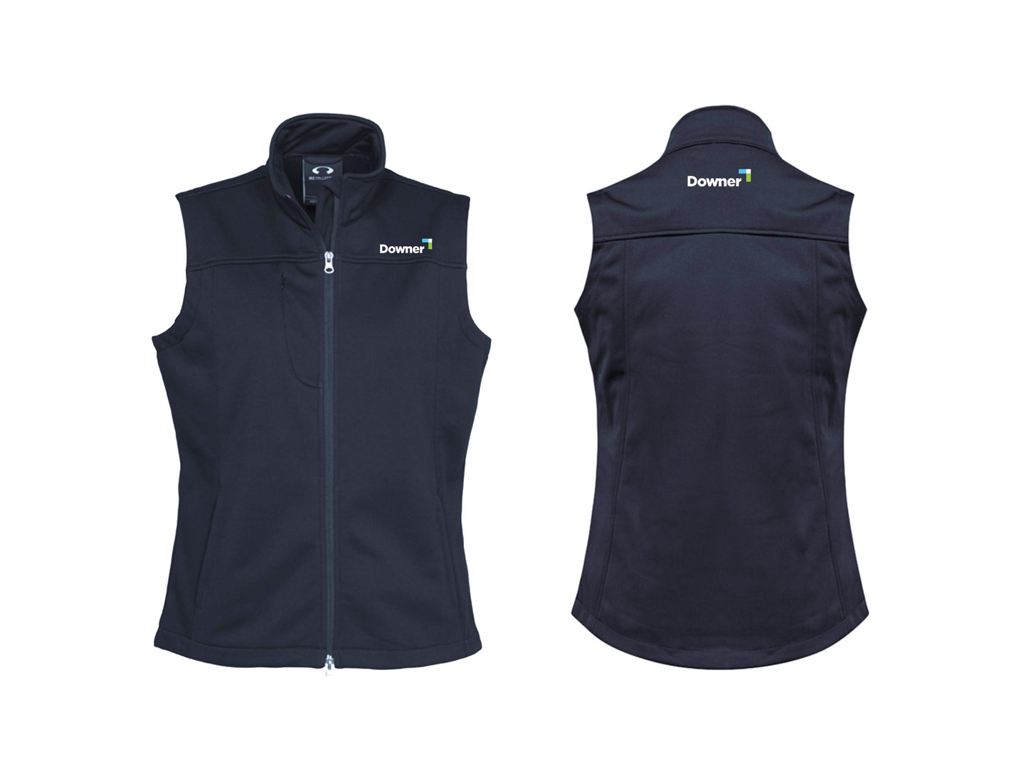 LADIES SOFT SHELL VEST - NAVY