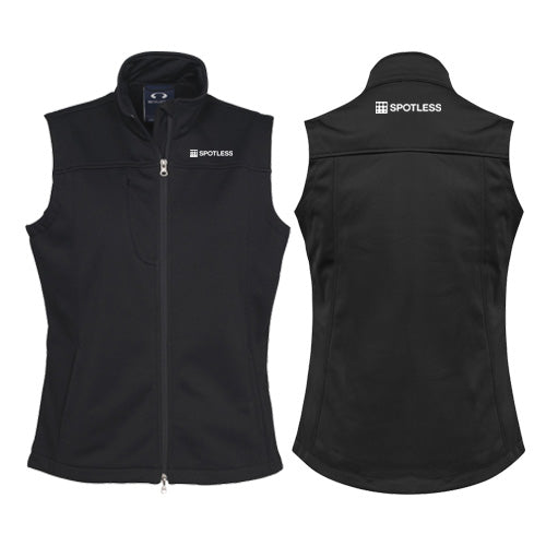 Ladies Biz Tech Soft Shell Ves - BLACK