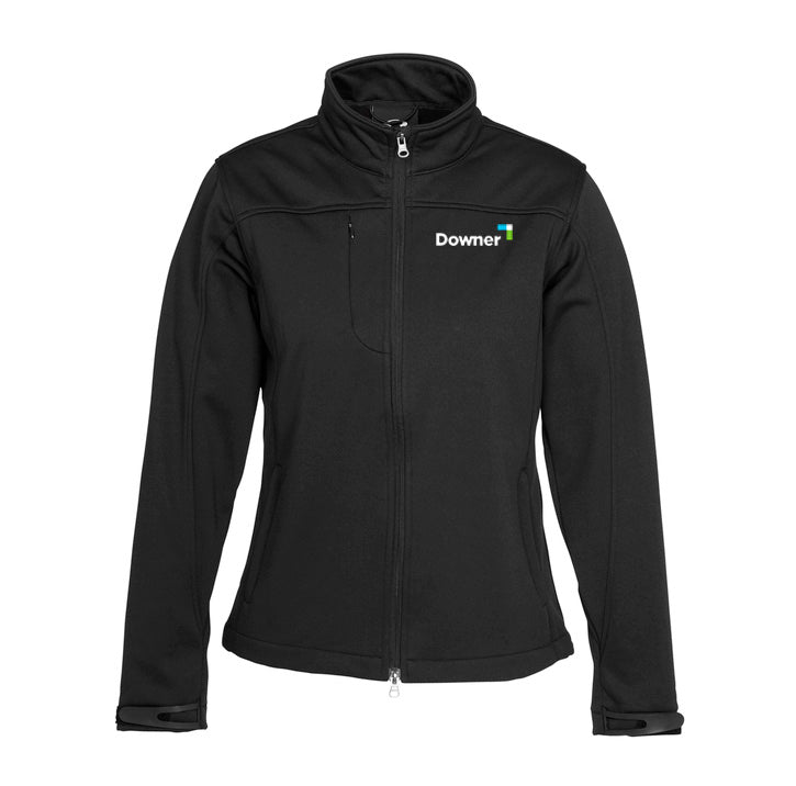 LADIES SOFT SHELL JACKET - BLACK