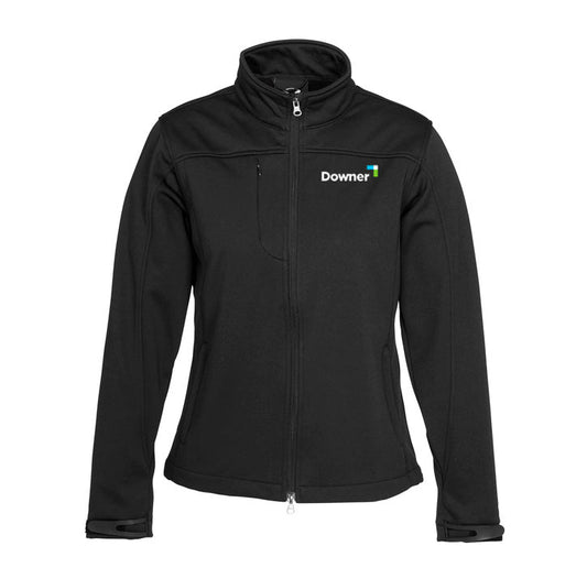 LADIES SOFT SHELL JACKET - BLACK