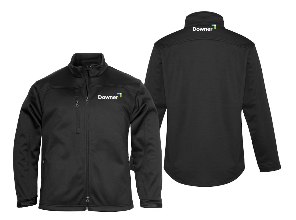 MENS BIZ TECH SOFT SHELL JACKET - BLACK