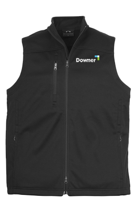 Men's BizTech Softshell Vest - BLACK