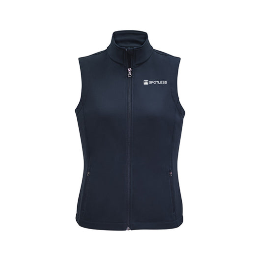 Apex Ladies Softshell Vest - NAVY