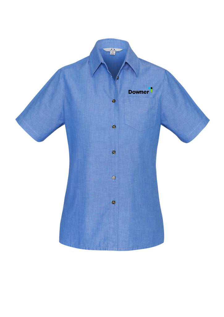 LADIES S-S CHAMBRAY SHIRT - CHAMBRAY