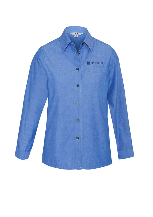 Chambray LS Ladies Shirt - Chambray