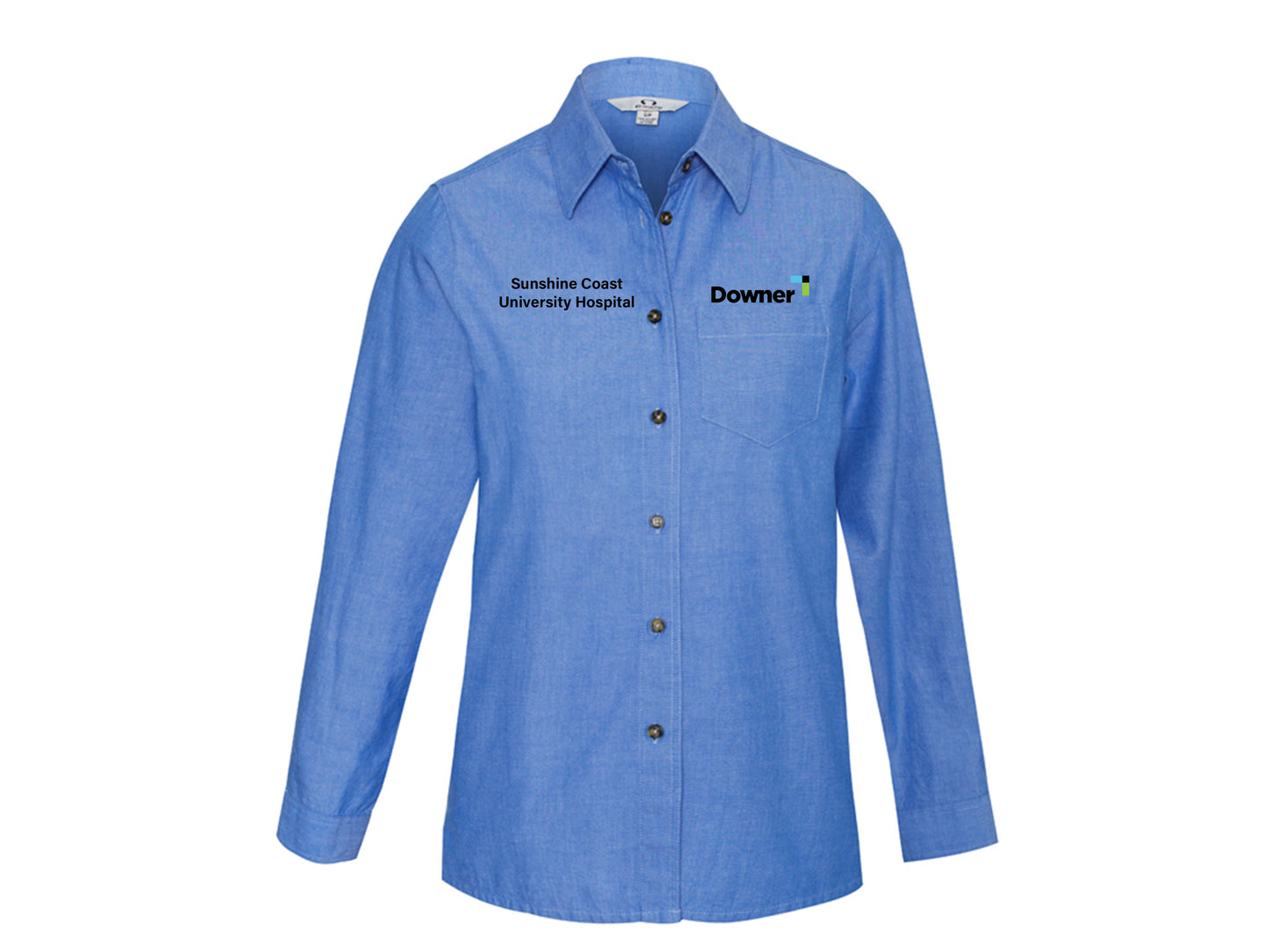 Chambray Ladies LS Shirt - CHAMBRAY