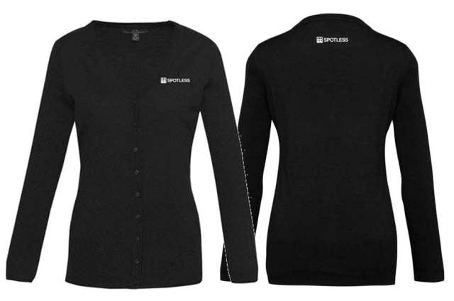 Milano Ladies Cardigan  - BLACK