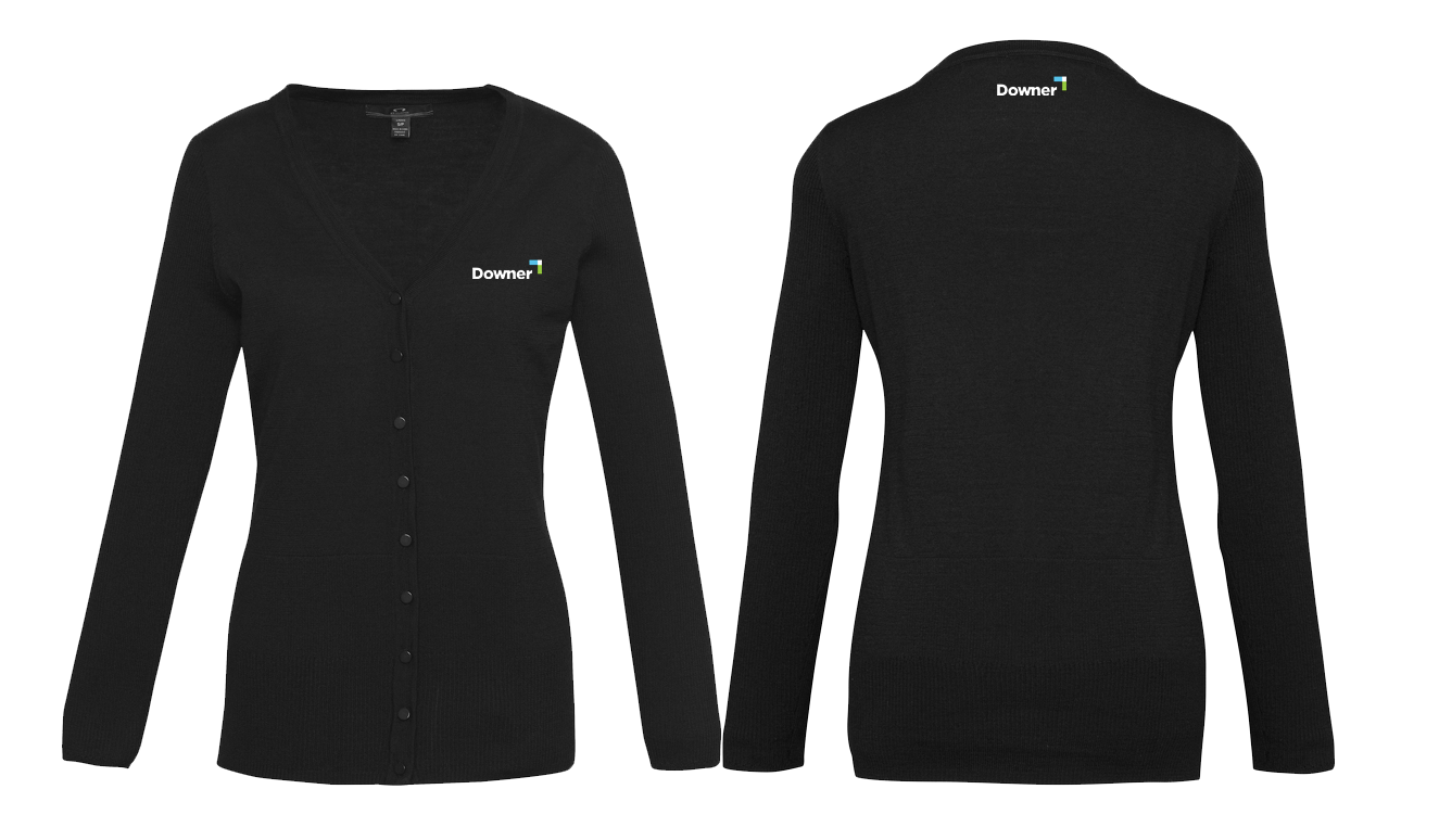 MILANO LADIES CARDIGAN - BLACK