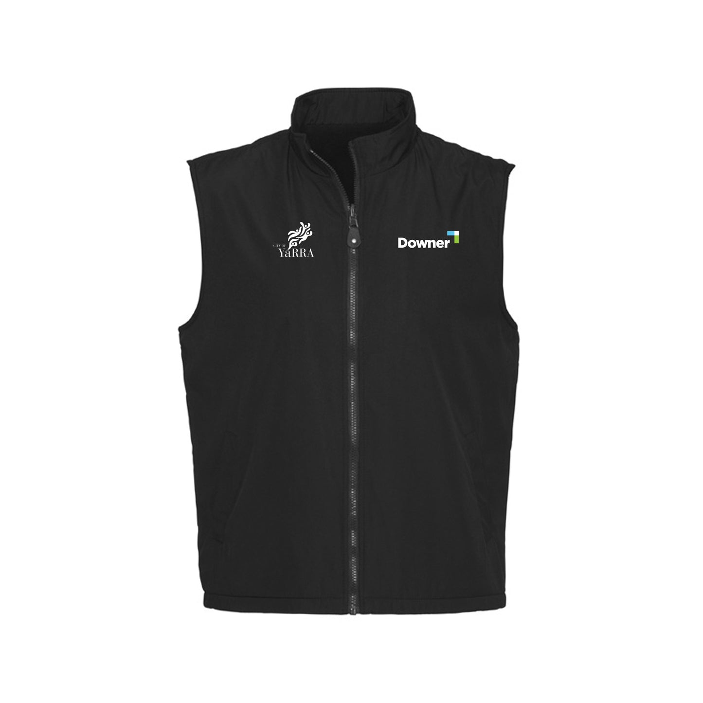 REV VEST NYLON-MICROF   - BLACK-BLACK