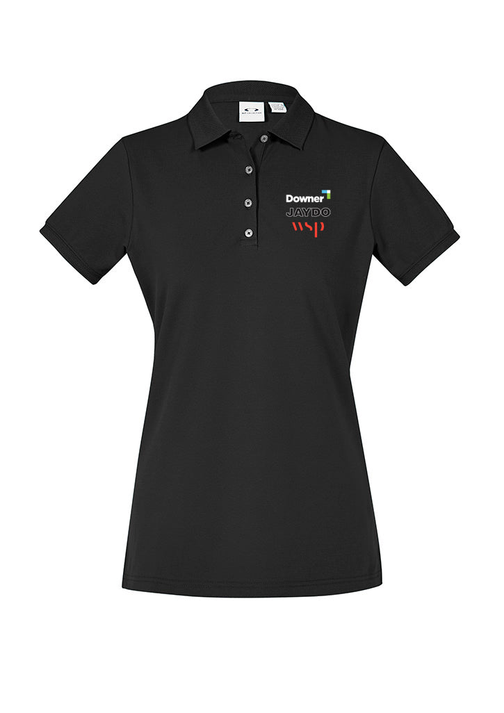 CITY L COTTON PIQUE S-S POLO - BLACK