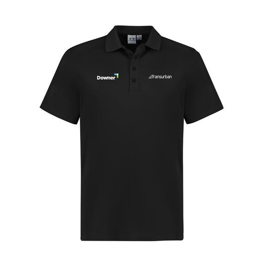 Mens Action Short Sleeve Polo - BLACK