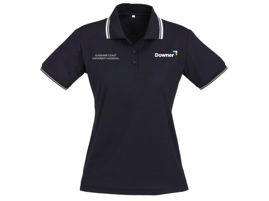CAMBRIDGE LADIES POLO  - NAVY-WHITE-WHITE