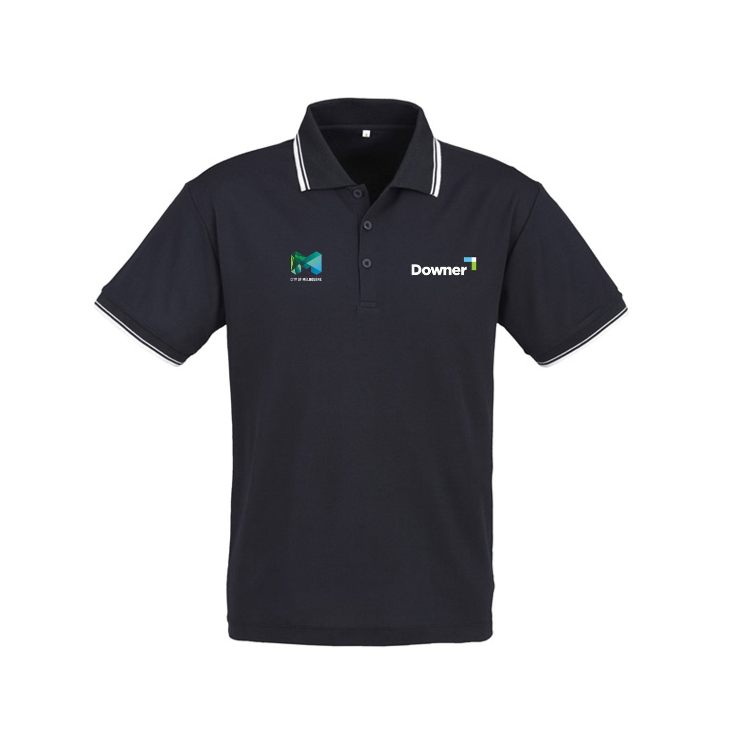 CAMBRIDGE MENS POLO  - NAVY-WHITE-WHITE